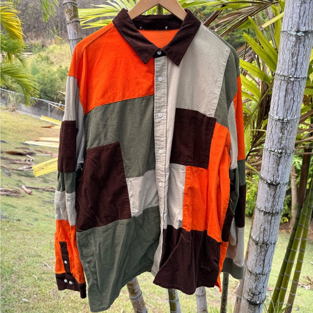 KITH Corduroy Patchwork Button-Up Shirt